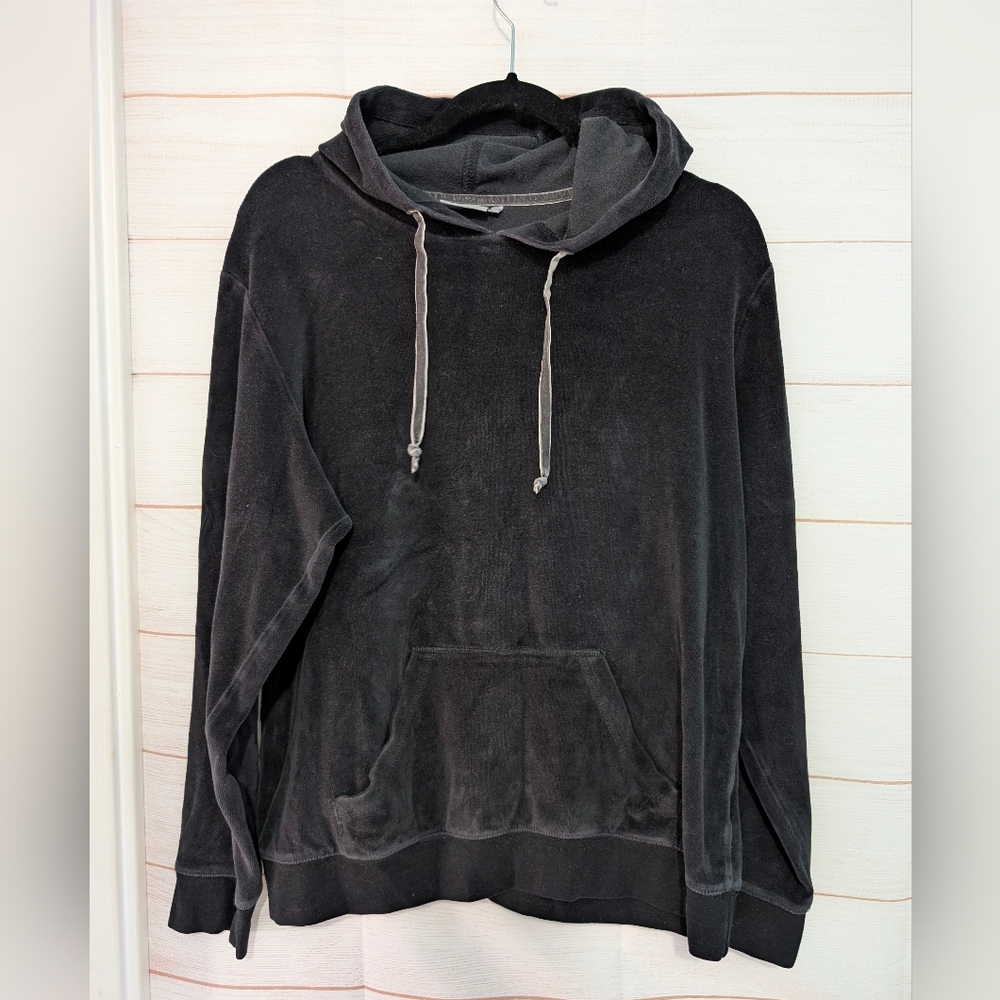 Guc B.Young Velour Tracksuit Top With Velvet Hood Laces Size XL